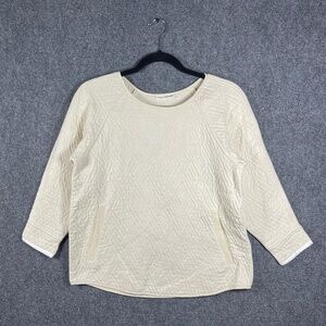 Ulla Johnson ASA Pullover Casual Cotton Silk Ivory Cream Womens Size 4 #1462
